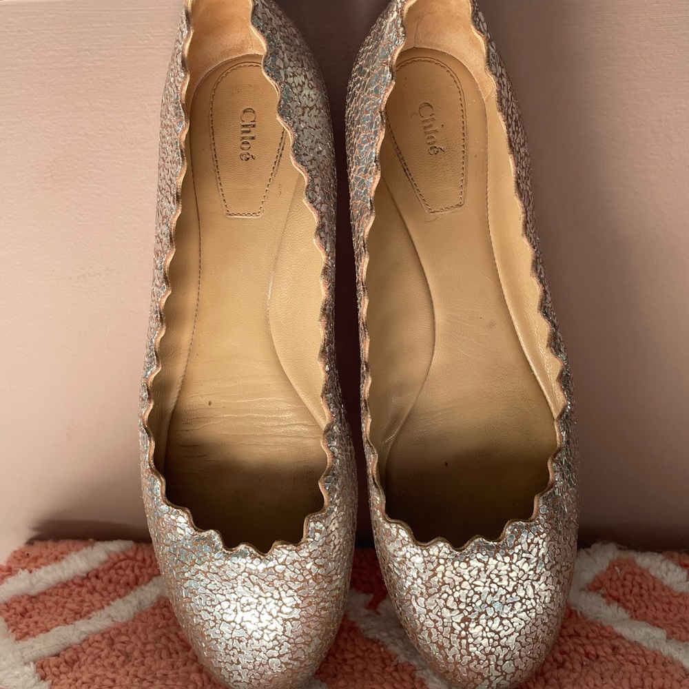 CHLOÉ Scalloped Lauren Ballet Flats